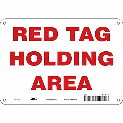 CONDOR 486P13 Safety Sign 7 inx10 in Polyethylene