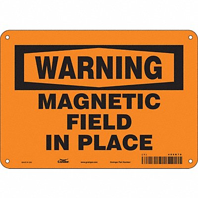 CONDOR 486R79 Safety Sign 7 inx10 in Polyethylene