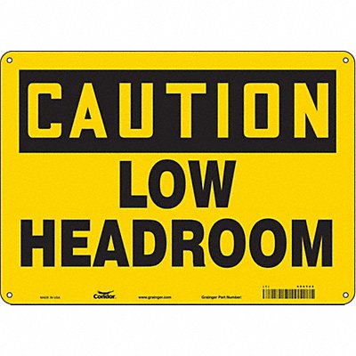 CONDOR 486T42 Safety Sign 10 in x 14 in Aluminum