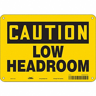 CONDOR 486T44 Safety Sign 7 inx10 in Polyethylene