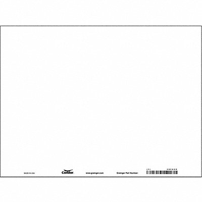 CONDOR 486U29 Safety Sign 18 inx24 in Polyethylene