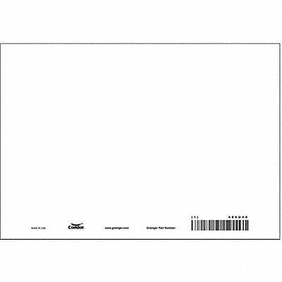 CONDOR 486U40 Safety Sign 7 in x 10 in Aluminum PK10