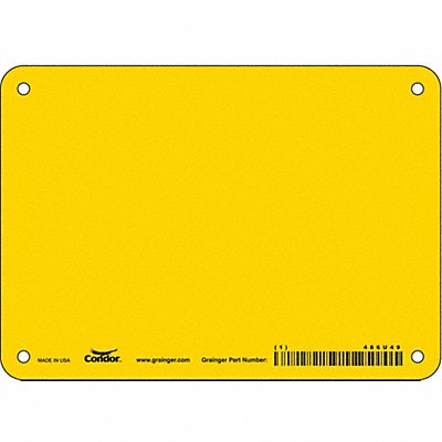 CONDOR 486U49 Safety Sign 5 in x 7 in Aluminum