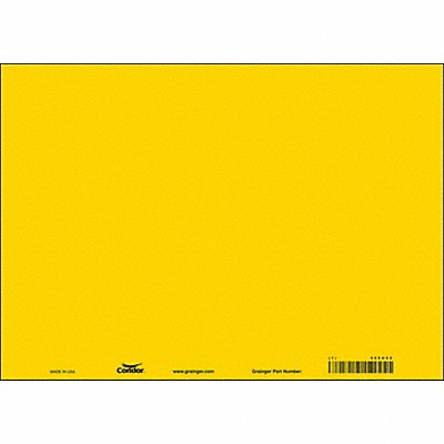 CONDOR 486U60 Safety Sign 10 inx14 in Vinyl PK10