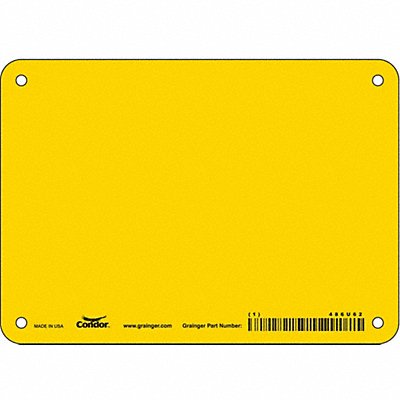 CONDOR 486U62 Safety Sign 5 inx7 in Polyethylene