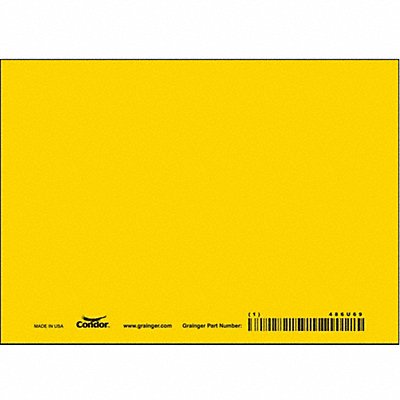 CONDOR 486U69 Safety Sign 5 inx7 in Vinyl