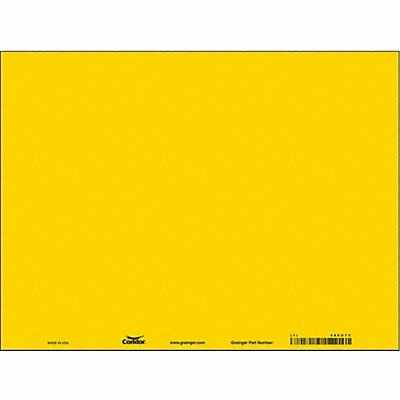 CONDOR 486U73 Safety Sign 18 in x 24 in Vinyl