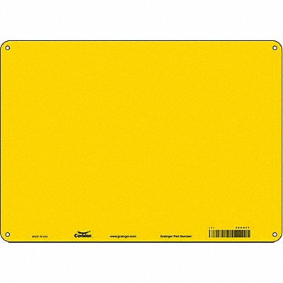 CONDOR 486U77 Safety Sign 10 inx14 in Aluminum PK10
