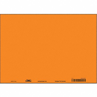 CONDOR 486V04 Safety Sign 10 in x 14 in Aluminum PK10