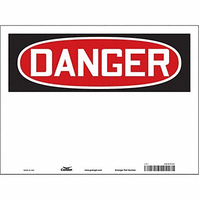 CONDOR 486V62 Safety Sign 18 inx24 in Vinyl