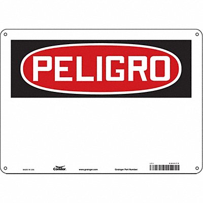 CONDOR 486V75 Safety Sign 10 in x 14 in Polyethylene