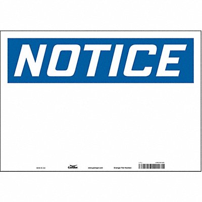 CONDOR 486V99 Safety Sign 14 inx20 in Vinyl
