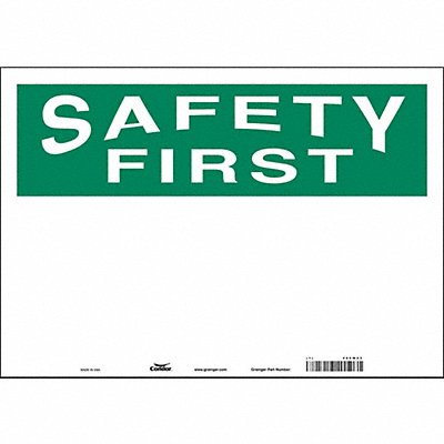 CONDOR 486W45 Safety Sign 14 in x 20 in Vinyl