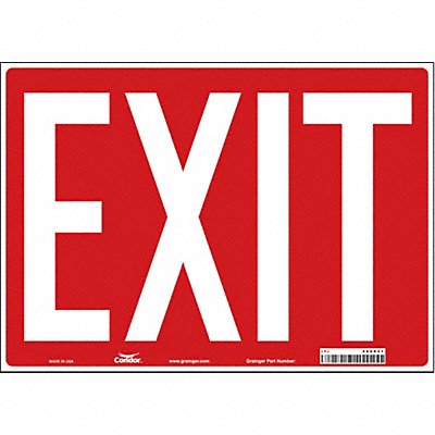 CONDOR 486X31 Safety Sign 10 in x 14 in Vinyl PK6