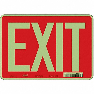 CONDOR 486X38 Safety Sign 7 inx10 in Polyethylene