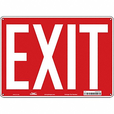 CONDOR 486X42 Safety Sign 10 in x 14 in Polyethylene