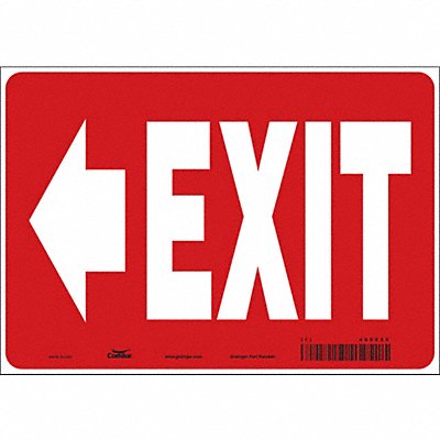 CONDOR 486X50 Safety Sign 7 in x 10 in Vinyl