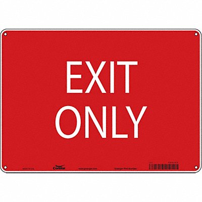 CONDOR 486X53 K1742 Safety Sign 10 in x 14 in Aluminum