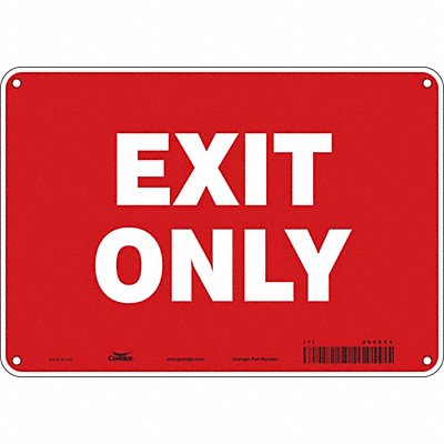 CONDOR 486X56 K1742 Safety Sign 7 in x 10 in Polyethylene