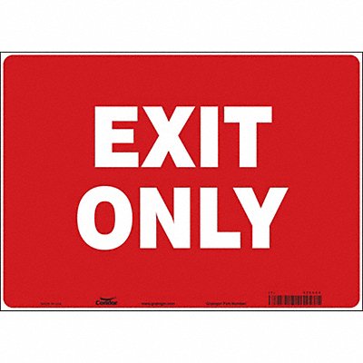 CONDOR 486X60 K1742 Safety Sign 10 in x 14 in Vinyl