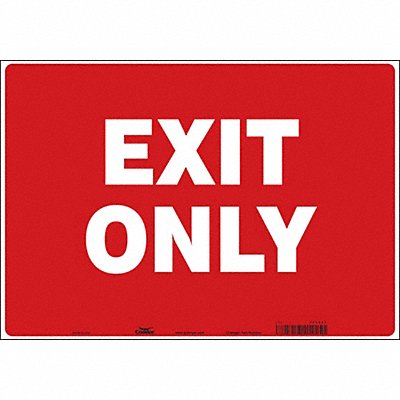 CONDOR 486X61 K1742 Safety Sign 14 in x 20 in Vinyl
