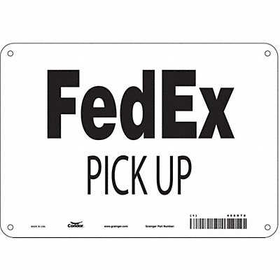 CONDOR 486X78 Safety Sign 7 inx10 in Polyethylene