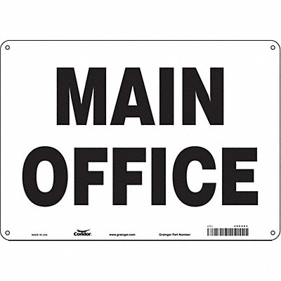 CONDOR 486X83 Safety Sign 10 in x 14 in Aluminum