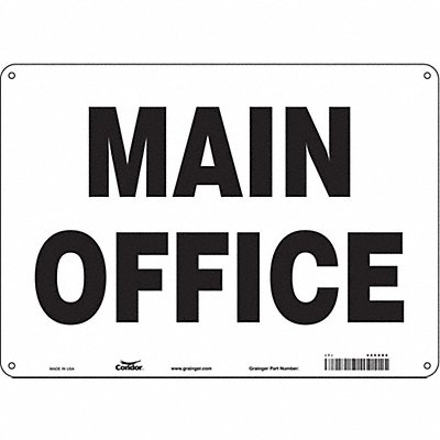 CONDOR 486X86 Safety Sign 10 in x 14 in Polyethylene