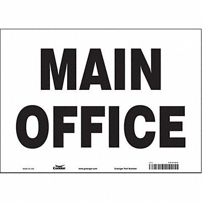 CONDOR 486X88 Safety Sign 10 in x 14 in Vinyl