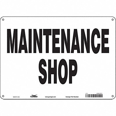CONDOR 486Y01 Safety Sign 10 in x 14 in Polyethylene