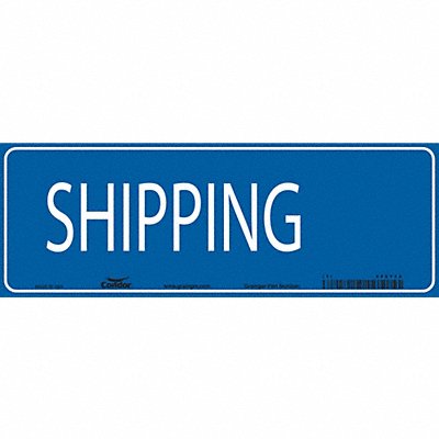 CONDOR 486Y49 Safety Sign 7 in x 20 in Aluminum