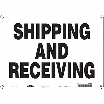 CONDOR 486Y69 K1780 Safety Sign 10 inx14 in Aluminum