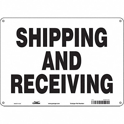 CONDOR 486Y75 K1780 Safety Sign 10 inx14 in Polyethylene