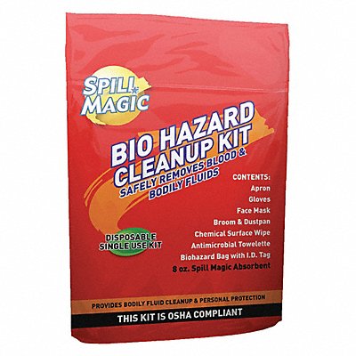 SPILL MAGIC SMBIOHAZARD Biohazard Clean Up Kit White 4 L