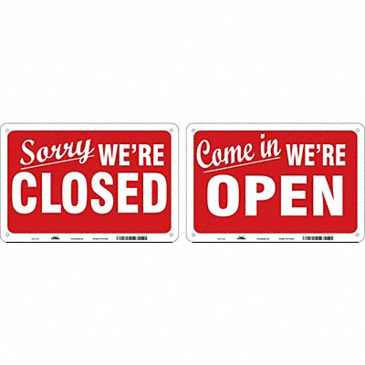 CONDOR 487D43 Admittance Sign 8 in x 12 in Plastic