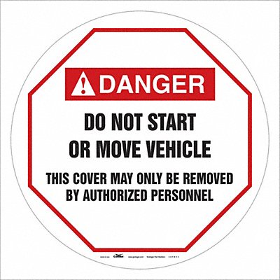 CONDOR 487D53 Traffic Sign 24 W 24 H 0.026 Thickness