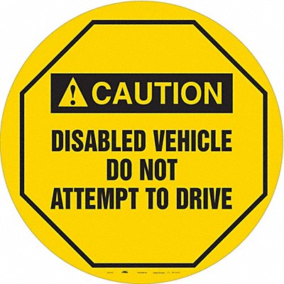 CONDOR 487D56 Traffic Sign 20 W 20 H 0.026 Thickness