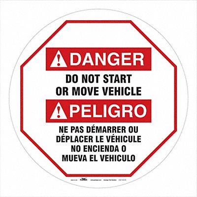 CONDOR 487D60 Traffic Sign 20 W 20 H 0.026 Thickness