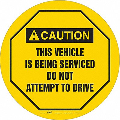 CONDOR 487D62 Traffic Sign 16 W 16 H 0.026 Thickness
