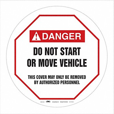 CONDOR 487D63 Traffic Sign 16 W 16 H 0.026 Thickness