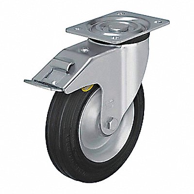 GRAINGER LRD162RFI Plate Castor w/ Flat Free Swivel 495 lb.