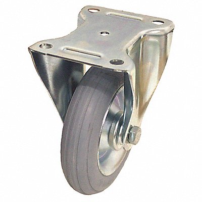 GRAINGER BVW162RSG Plate Castor w/ Flat Free Rigid 150 lb.