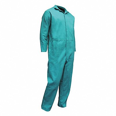 CHICAGO PROTECTIVE APPAREL 605GR2XL Flame-Res. Coverall Hem Cuff Green 2XL