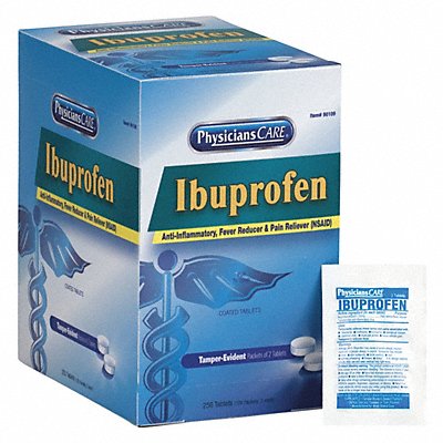 GRAINGER 90109 Pain Relief Tablet 125 x 2 200mg PK250