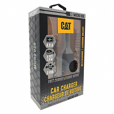 CAT CATCLA2M USB Car Charger Charges Up To 3 Devices