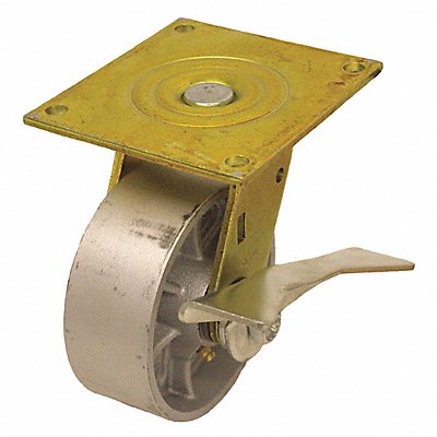GRAINGER P21SC050R15CBSSYZ Standard Plate Castor Swivel 1000 lb.