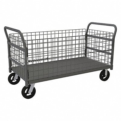 DURHAM MFG W4SPTDG30603818MR95 Wire Cart 30 Shelf Width 60 Shelf L