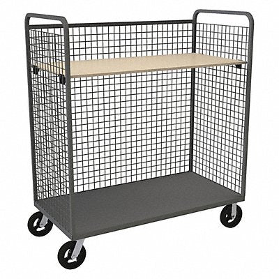 DURHAM MFG W3ST3048681AS8MR95 Wire Cart 30 Shelf Width 48 Shelf L