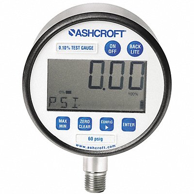 ASHCROFT 302086SD02LXCYC4LM100 K4552 Pressure Gauge 3 Dial Size Silver Case