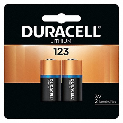 DURACELL DL123 Battery Lithium Size 123 3VDC PK2